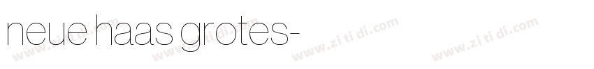 neue haas grotes字体转换